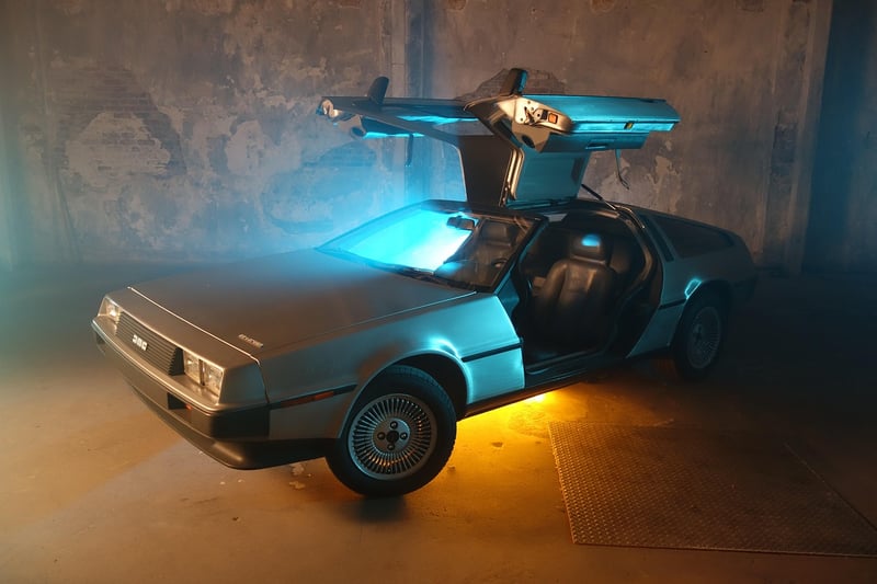 DeLorean Time Machine illustration